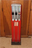 Vintage 3-Section 1-Cent Candy Machine