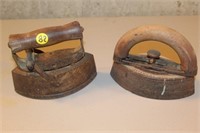 (2) Vintage Sad Irons