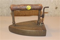 Vintage Brass Coal Flat Iron