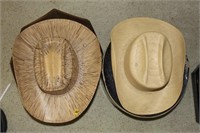 (2) Vintage Western Hats