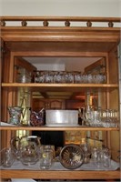 3 Shelves of Collectilbe Glassware