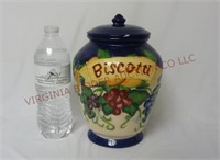 Nonni's Hand Painted Biscotti Jar