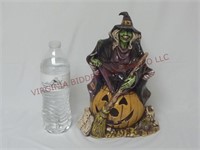 Vintage Halloween Witch & Pumpkin Figurine