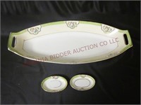Hand Painted Nippon Celery Dish & Butter Dishes
