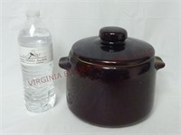 Vintage West Bend Stoneware Bean Pot w/ Lid