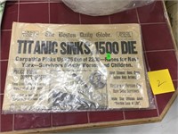 Titanic newspaper, beautiful condition