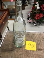 Vintage glass water bottle