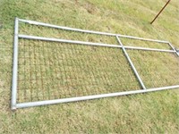 12’ Wire filled gate, no paint, top rail bent