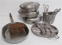 (3) Mess kits and accessories.
