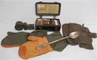 Military first aid kit, military mittens and etc.