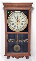 Sessions Regulator "H" Wall Clock, Oak Case,