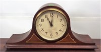 Mahogany Seth Thomas Mantle Clock, 6" round works,