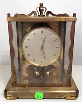 Schatz Anniversary Clock, brass case - 8"W x