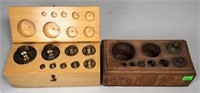 Humbolt Mfg. Co. scale weights in Box - 3.5" x 8"