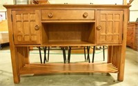 Lot #3017 - Contemporary Mission style sideboard