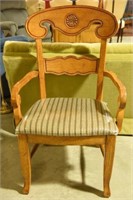 Lot #3048 - Contemporary oak armchair with
