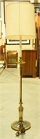 Lot #3056 - Vintage brass floor lamp. Stands