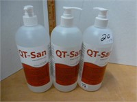 NEW Hand Sanitizer QT-San - 3 Bottles