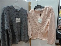 NEW 2 Ladies Sweaters Ebby Andi - Medium & Small
