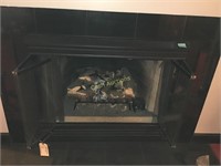 Heat & Glo Wood Burning Fireplace w/ Gas Log Set