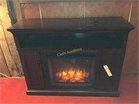 Simpli Fire Electric Fireplace in Wood Media