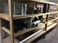 Three Shelves of Assorted Fireplace Pipe