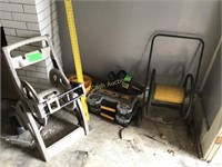 Two Hose Reels, Electric Hedge Trimmer and Nut