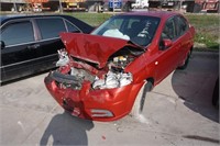 2007 Red Chevy Aveo