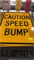 3 speed bump signs