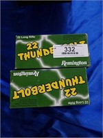 2-500ct Boxes of Remington .22 Thnderbolt