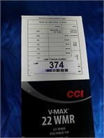 1-500ct BOx of CCI V-Max .22WMR