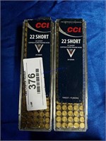 2-100ct Boxes of CCI .22Short