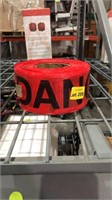 Danger non adhesive tape