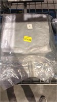 2x medium plastic tyvek suits with hood and boot