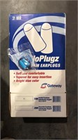 Earplugs, box of 100 pairs with cord
