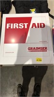 Wall mount first aid case, empty