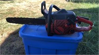 Multiple tool lot: Jonsered chainsaw, bush trimmer