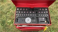 Toolbox with tool door on bottom