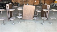 3-8 stool fold out lunch tables