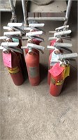 10 ADGER fire extinguishers