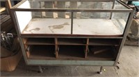 General store cabinet w glass,