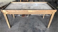 2 wood tables