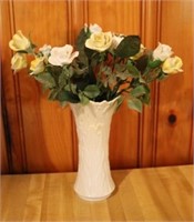 Lenox Vase w/Porcelain Flowers