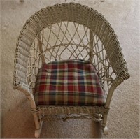 Child's Wicker Rocking Chair