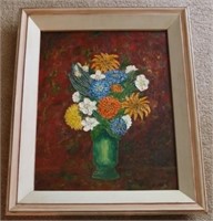 Oil on Board Painting - signed