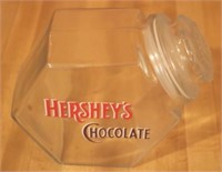 Hershey's Chocolate Glass Candy Jar