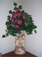 Floral Arrangement in Cherub Vase