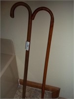 2 Wooden Walking Canes