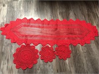 Vintage Doily and Table Runner set