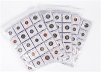 Coin Lot Of 100 Proof Coins In Sleeves W/ Silver